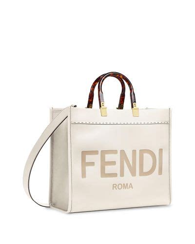 white fendi tote